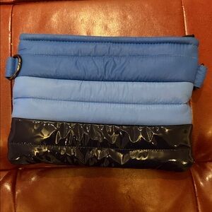 Think Royln small Stylish Blue and Black Women's Clutch.